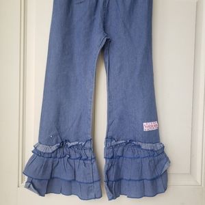 Girls (Ruffle Girl) Denim Capri